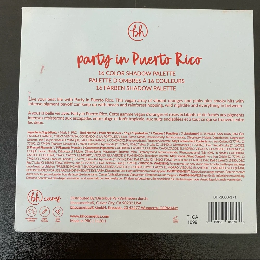 BH Cosmetics Puerto Rico Eyeshadow Palette - Picture 5 of 6